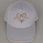 White mesh sonic welding 5-panels cap