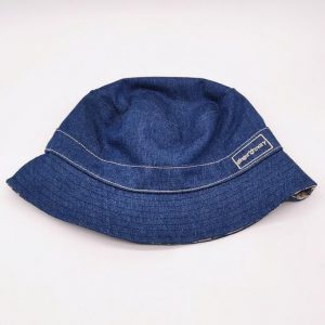 Ladies jean reversible bucket hat