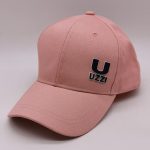 Raised print baseball hats