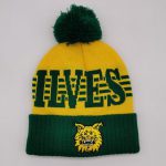 Jacquard and embroidery knitted hat beanie