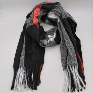 Checked Scarf, neckerchief, collar, BKW