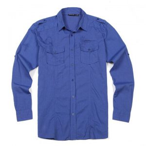 Custom middle-aged and young casual cotton flannel brushed long-sleeved men's shirt