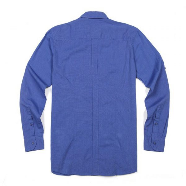 Custom middle-aged and young casual cotton flannel brushed long-sleeved men's shirt