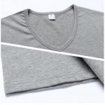 Promotional short sleeve v neck T-shirt