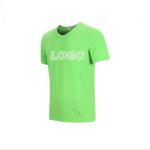 Promotional short sleeve v neck T-shirt