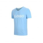 Promotional short sleeve v neck T-shirt