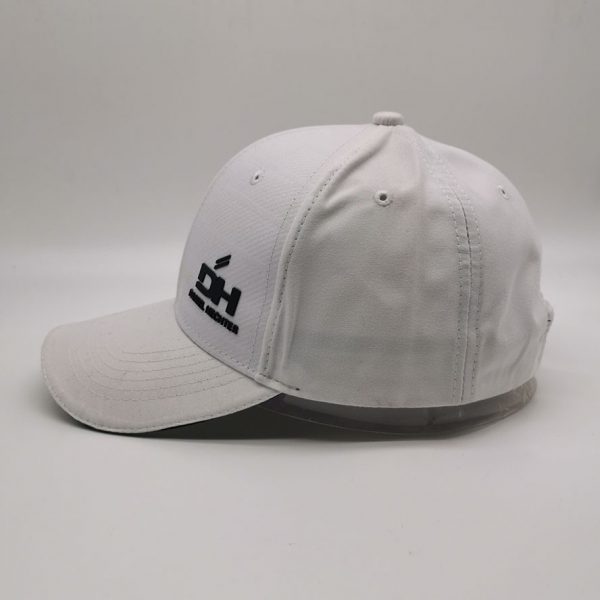 Cappellino da baseball in rilievo in tessuto con chiusura a strappo in rilievo