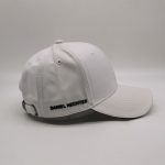 Cappellino da baseball in rilievo in tessuto con chiusura a strappo in rilievo