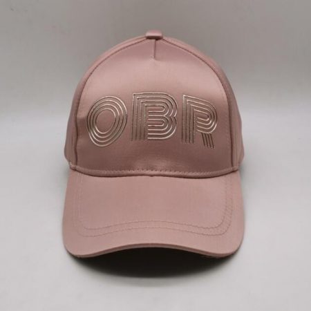 Pinky Satin OBR peak cap