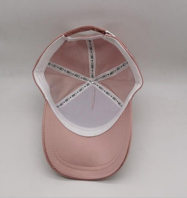 Pinky Satin OBR peak cap