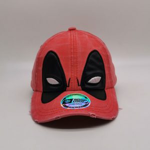Broken washed style red marvel cap