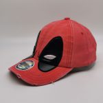 Broken washed style red marvel cap