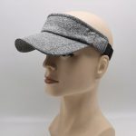 Heather Gray Plain Visor Hat