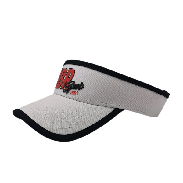 running visor white performance hat