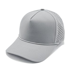 Rope baseball cap for men and women Laser perforated ball cap