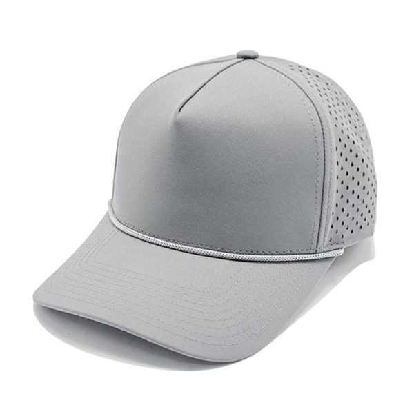 Rope baseball cap for men and women Laser perforated ball cap