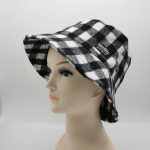 Rpet winter checked bucket hat