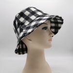 Rpet winter checked bucket hat