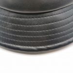 Unisex Fashion Bucket Hat PU Leather Rain Hat Waterproof Fisherman Hat