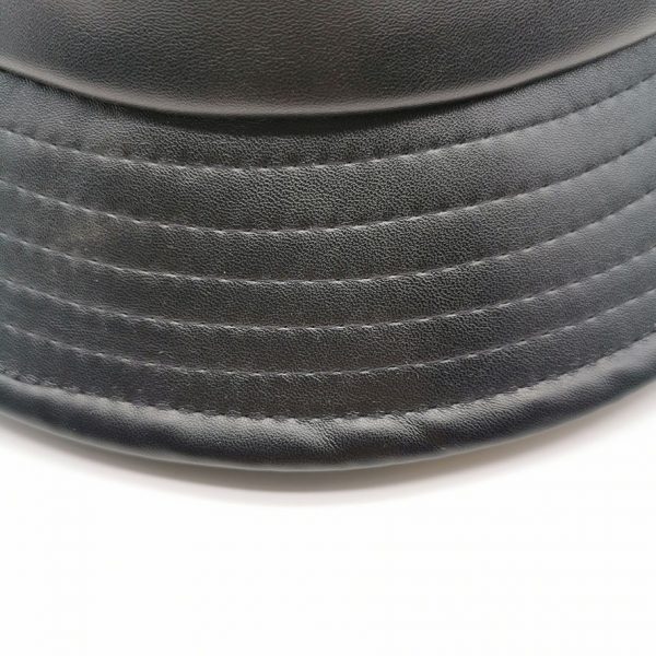 Unisex Fashion Bucket Hat PU Leather Rain Hat Waterproof Fisherman Hat