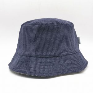 Corduroy Reversible Bucket Hat Unisex Cotton Checked Sun Fishing Hat