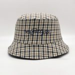 Corduroy Reversible Bucket Hat Unisex Cotton Checked Sun Fishing Hat