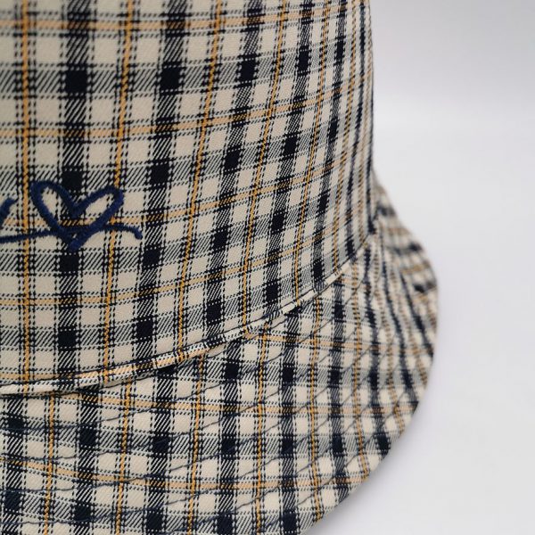 Corduroy Reversible Bucket Hat Unisex Cotton Checked Sun Fishing Hat