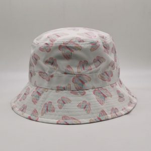 Price point polyester allover print bucket hat