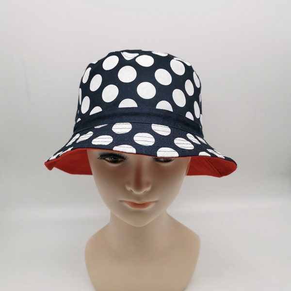 Cotton Reversible Bucket Hat Summer Sun Protection Hat for Women