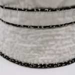 Unisex cotton canvas binding bucket hat