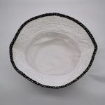 Unisex cotton canvas binding bucket hat