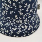 Cotton corduroy floral allover print double side hat