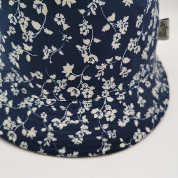 Cotton corduroy floral allover print double side hat