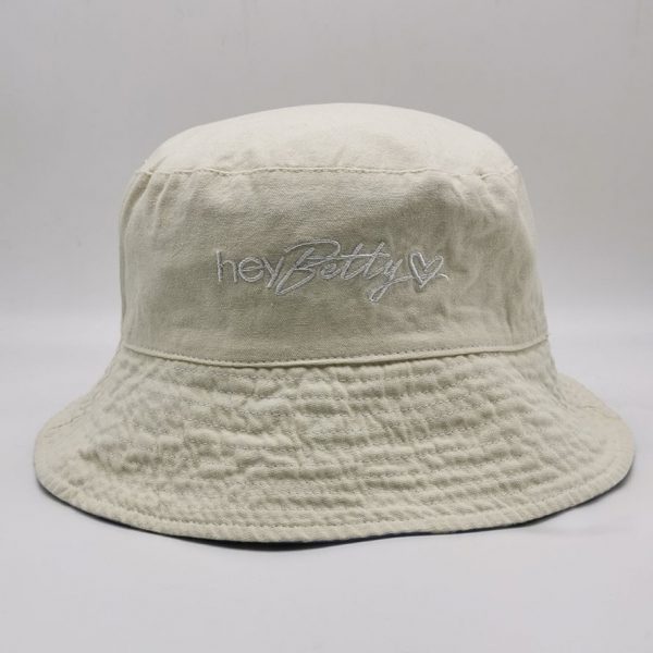 Cotton canvas reversible bucket hat