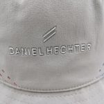 Light grey laser cut out floppy silver TPU branding bucket hat