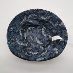 Short brim fedora hat washed jean floppy