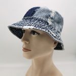 Vintage 100% Cotton Denim Bucket Hat Casual Outdoor Boonie Hat