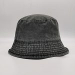 Plain Washed Denim Washed Cotton Bucket Hat Summer Outdoor Cap