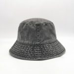 Plain Washed Denim Washed Cotton Bucket Hat Summer Outdoor Cap