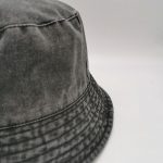 Plain Washed Denim Washed Cotton Bucket Hat Summer Outdoor Cap