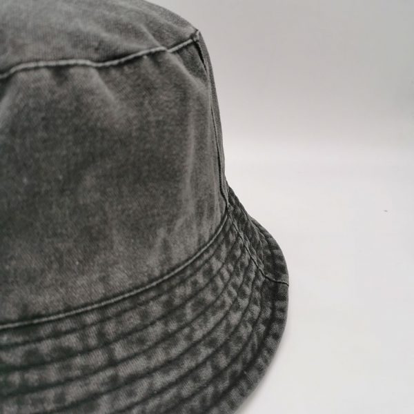 Plain Washed Denim Washed Cotton Bucket Hat Summer Outdoor Cap