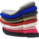 Plain unisex acrylic cuff beanies, folding beanie hats