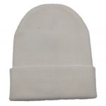 Plain unisex acrylic cuff beanies folding beanie hats
