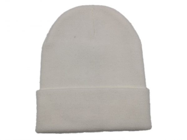 Plain unisex acrylic cuff beanies folding beanie hats