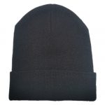 Plain unisex acrylic cuff beanies folding beanie hats