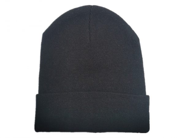 Plain unisex acrylic cuff beanies folding beanie hats