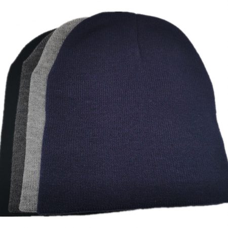 Solid unisex acrylic cuffless beanies beanie hats