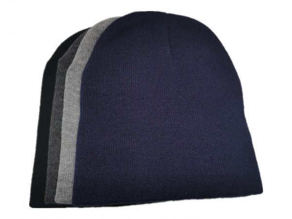 Solid unisex acrylic cuffless beanies beanie hats