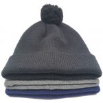 Classic Winter Pom Hats Acrylic Knit Cuff Beanie Daily Beanie Hat