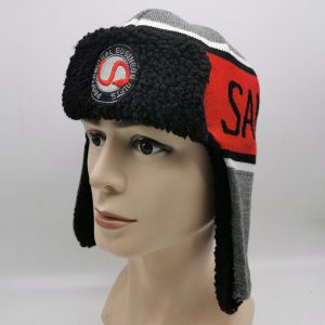 Ear Flaps Sherpa Ski Snow Hats Knit Fleece Lined
